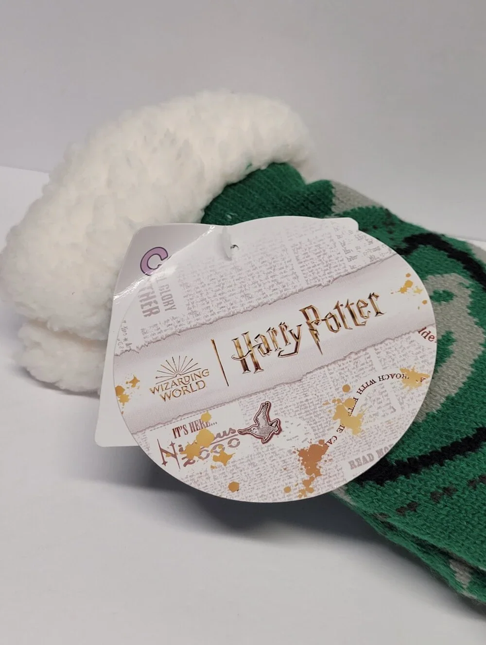 Harry Potter Slytherin Green & Gray Socks